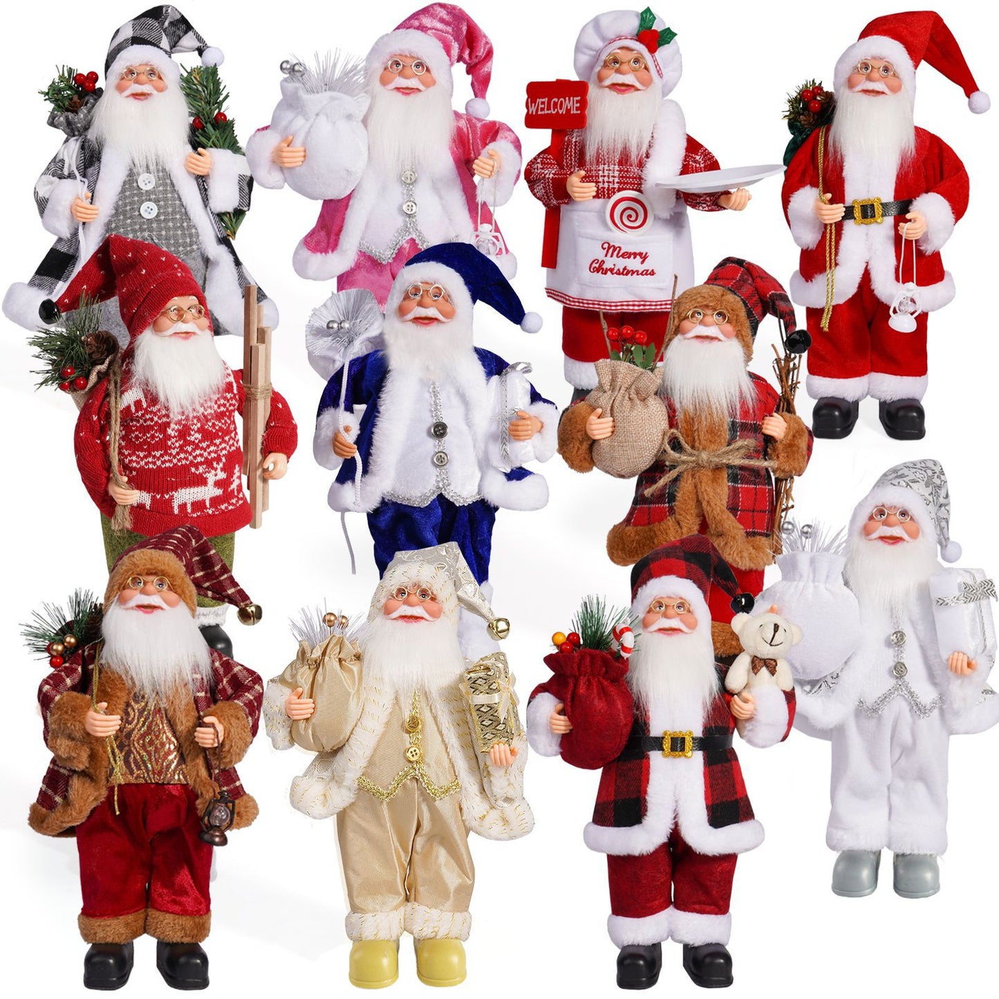 Deluxe Santa Claus Figurine – Handcrafted Holiday Gift