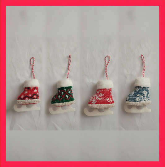 Christmas Skates Decorative Pendant